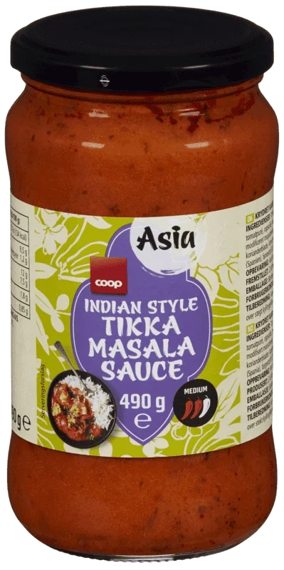Coop Indian Tikka Masala Saus 490g