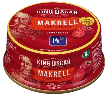 Grovrevet Makrell uten Sukker 90g