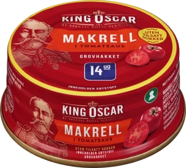 Grovrevet Makrell uten Sukker 90g