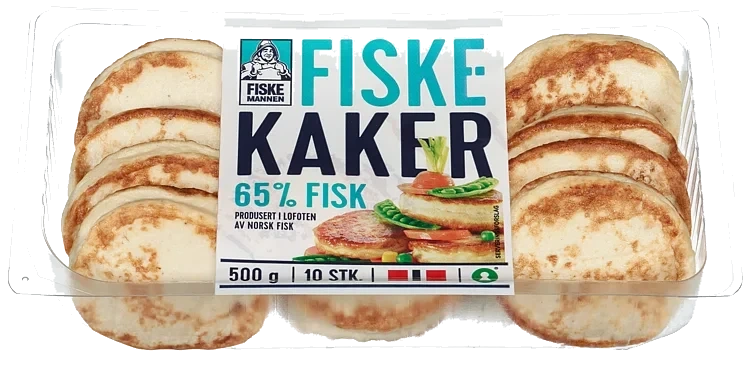Fiskekaker 65% 500g Fiskemannen