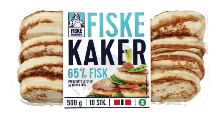 Fiskekaker 65% 500g Fiskemannen