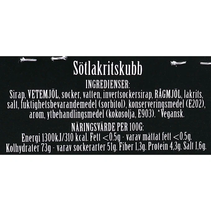 Sötlakritskubb
