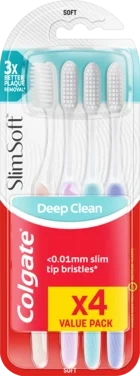 Colgate Slim Soft Tannbørste 4 Pk