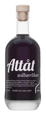 Attåt Solbærlikør 50cl Flaske 18%