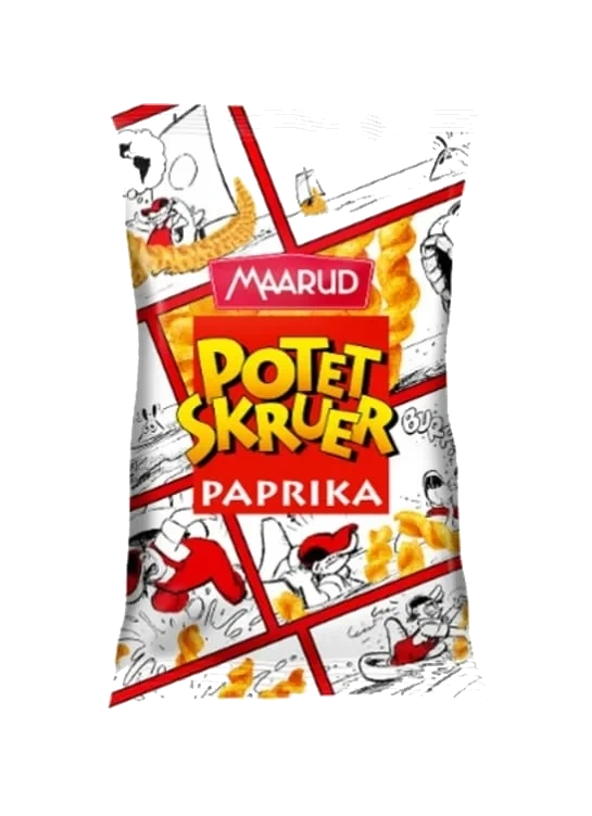 Potetskruer Paprika 90g Maarud