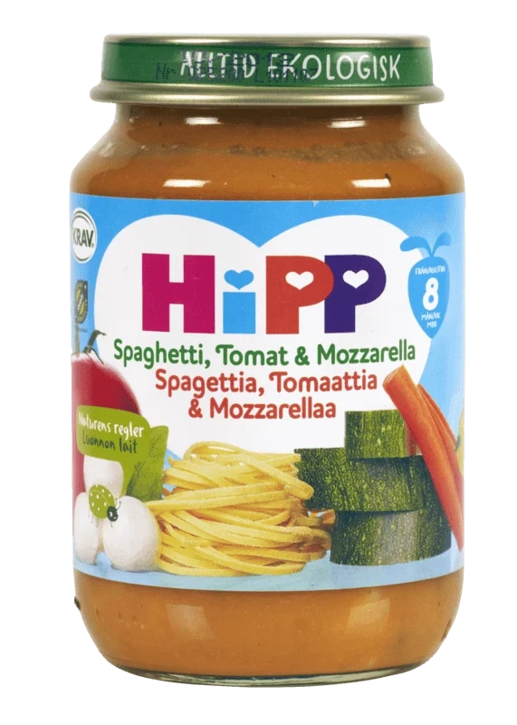 Spaghetti Tomat & Mozzarella Från 8 Månader