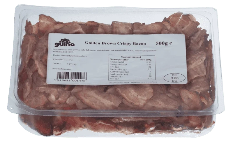 Sprøstekt Bacon 500g