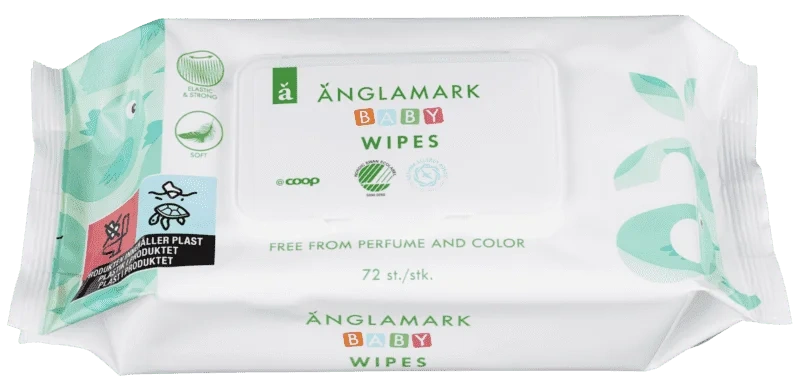 Änglamark Babywipes med Lokk 72stk