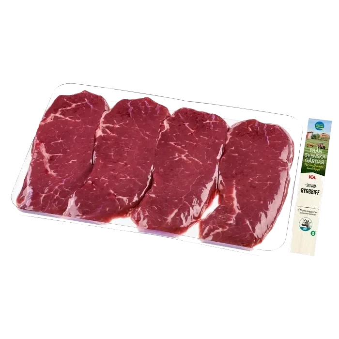 Ryggbiff Färsk Skivad ca 550g ICA