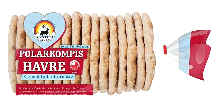 Polarbrød Havre 16stk 600g
