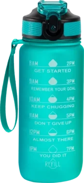 Drikkeflaske Turquoise 600ml Hollywood Motivational Bottle