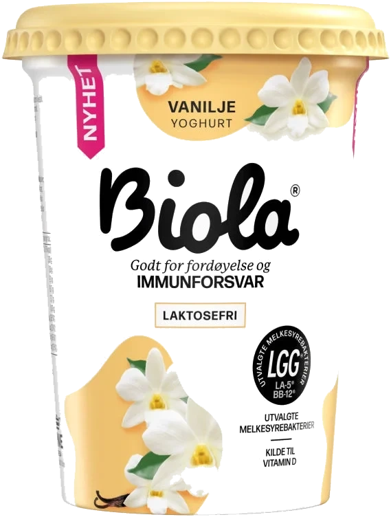 Biola Yoghurt Vanilje Laktosefri 500 G