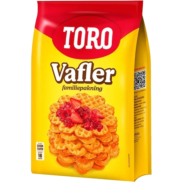 Vafler 612g Familiepakning Toro