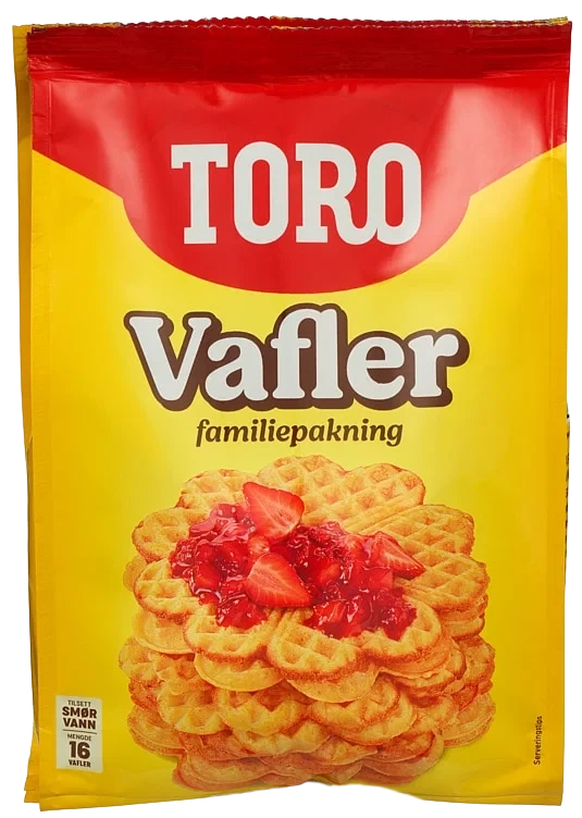 Vafler 612g Familiepakning Toro