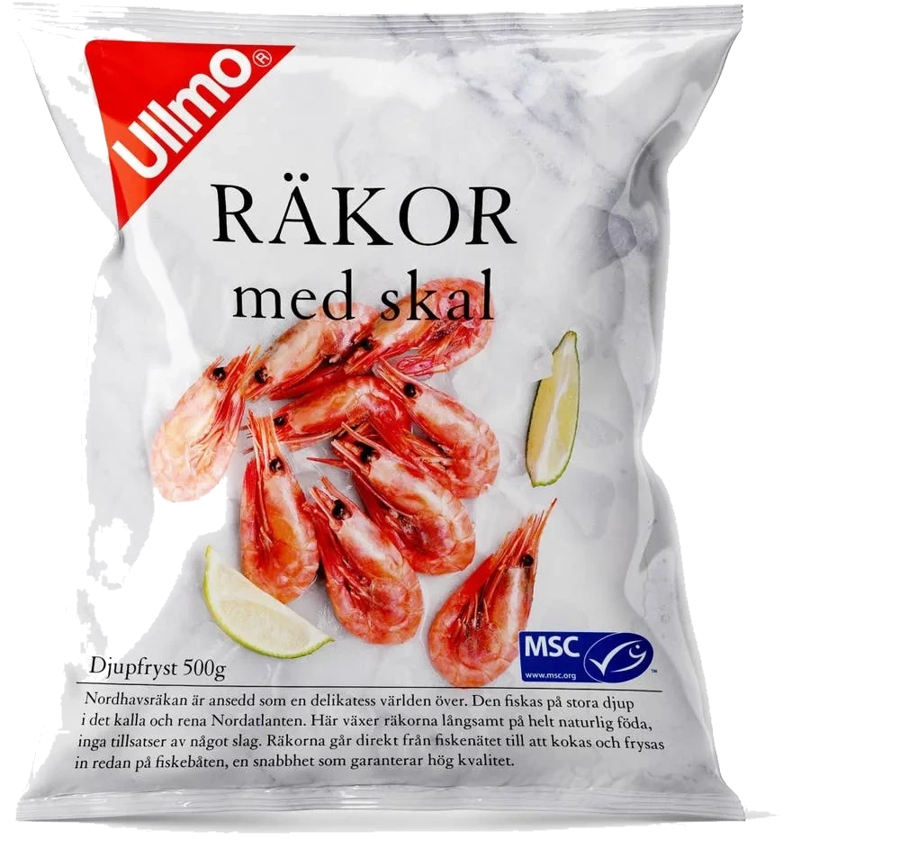 Räkor med Skal 70-90 MSC Fryst