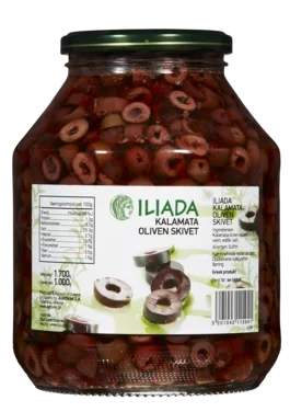 Kalamata Oliven Skivet 1.7kg Iliada