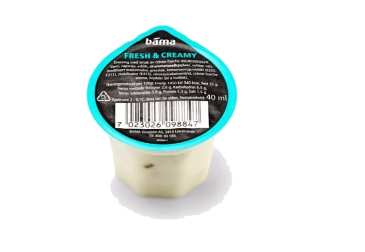 Dressing Fresh Creamy 40 g Bama Salatbar