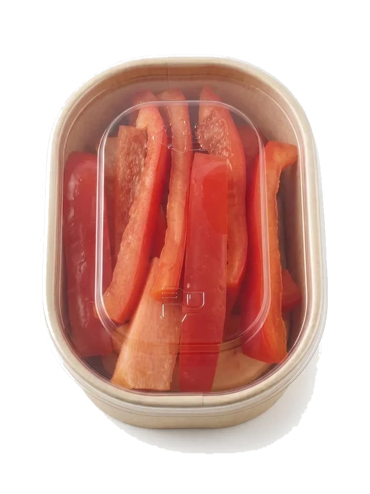 Rød paprika i staver