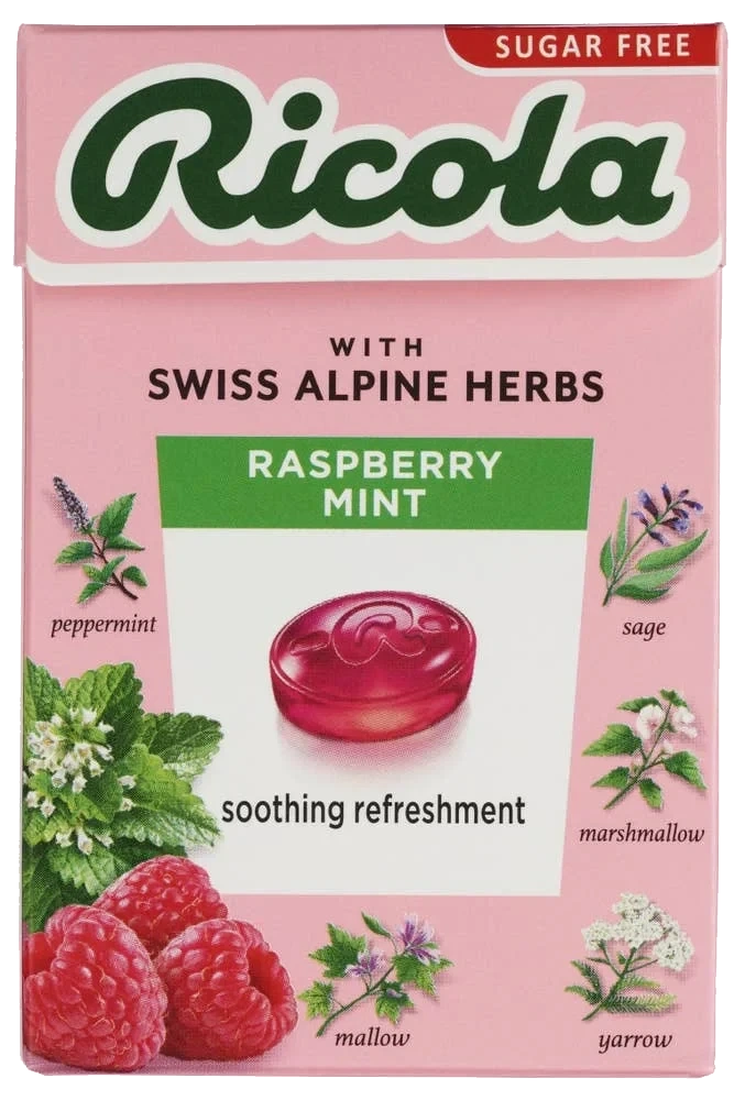 Ricola Raspberry Mint sukkerfri