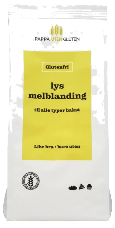 Lys Melblanding Glutenfri 500g Pappa uten Gluten