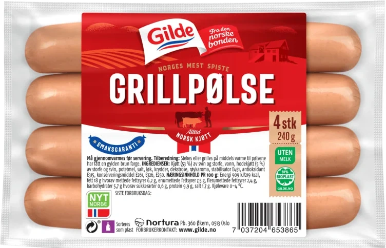 Grillpølse 240g Enh