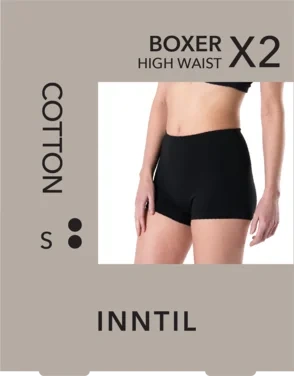 Women's Boxer, 2-pack, Black, S