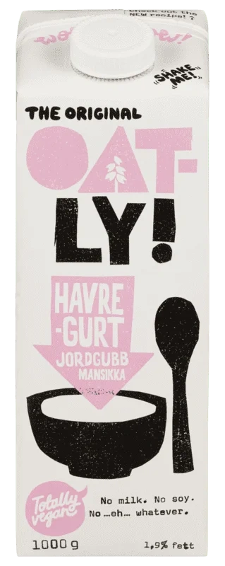 Havregurt Jordbær 1kg Oatly