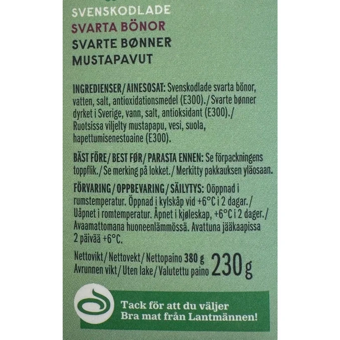 Svarta Bönor