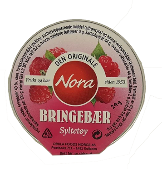 Nora Blåbærsyltetøy 24g