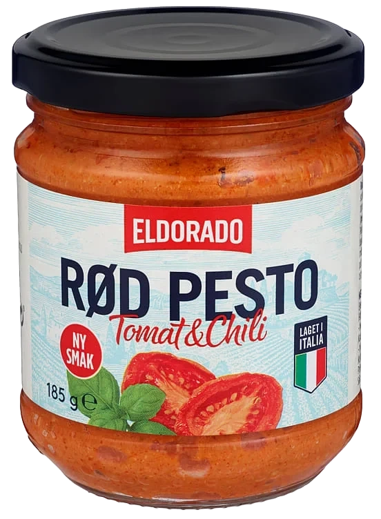 Pesto Rød m/chili 185g Eldorado