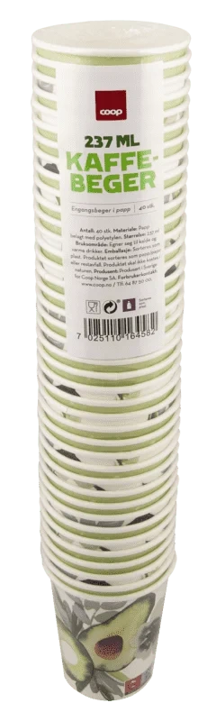 Coop Dekor Kaffebeger 237ml 40pk