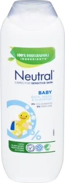Neutral Baby Bath, Wash Gel & Shampoo Parfymefri 250ml