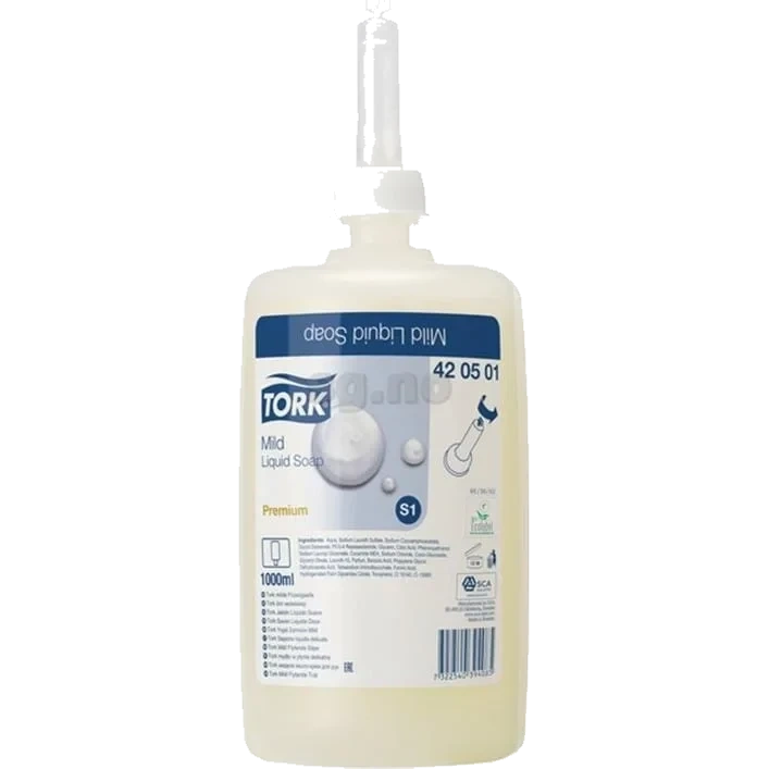 Tork flytende Såpe Premium Mild 1L