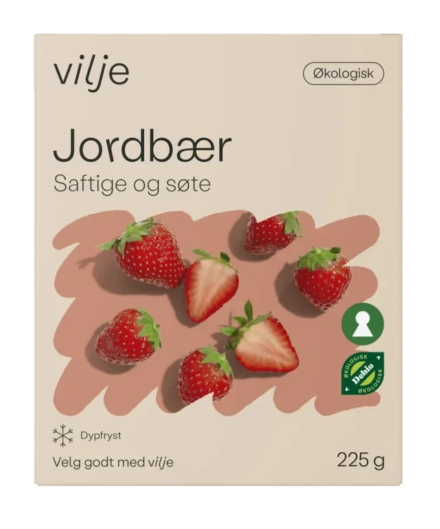 Jordbær Økologiske 225g Vilje