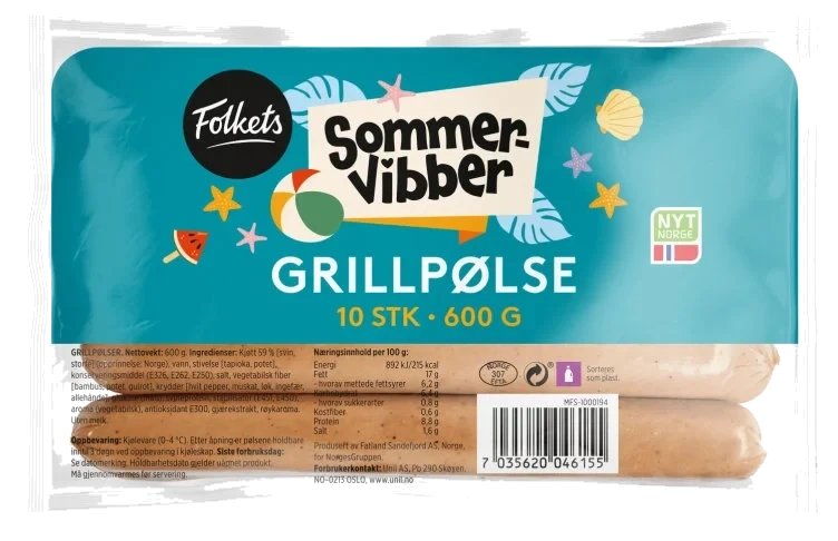 Grillpølser 600g Folkets