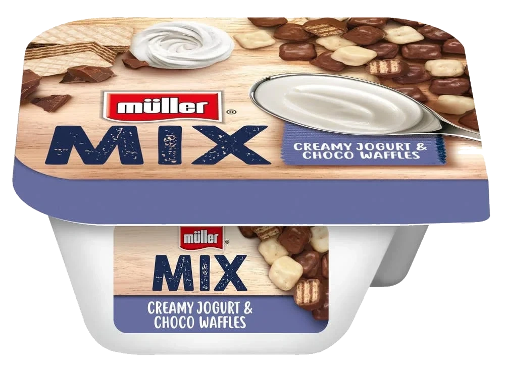 Mix Creamy Yoghurt Choco Waffles