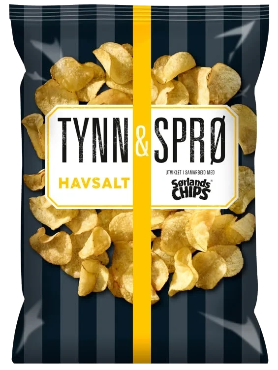 Tynn&Sprø Chips Havsalt 150g Sørlandschips