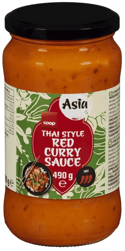 Coop Thai Style Red Curry Sauce 490g
