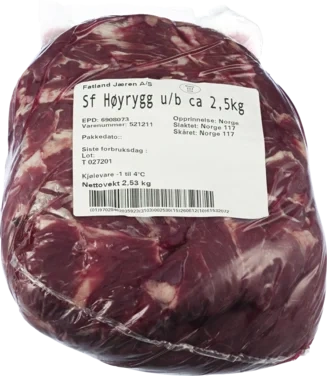 Sf Høyrygg u/b Ca 2,5kg Limousin Skj