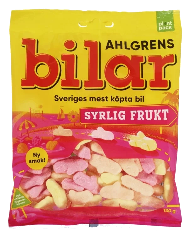 Ahlgrens Bilar Syrlig Frukt 130g