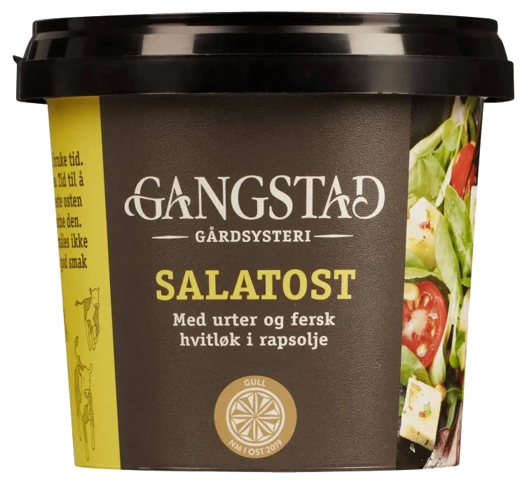 Gangstad Salatost m/urter og hvitløk