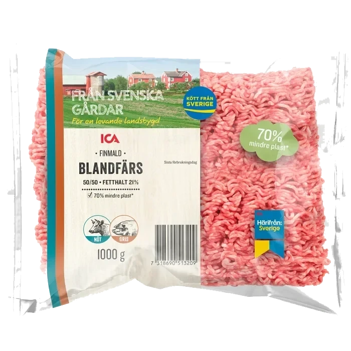 Blandfärs Färsk 50/50 1kg ICA
