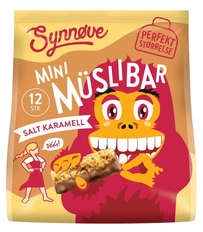 Mini Muslibar Salt Karamel 150g Synnøve