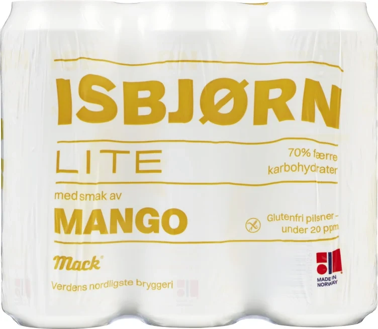 Mack Isbjørn Lite Mango Glutenfri 0,5l Bx 6stk