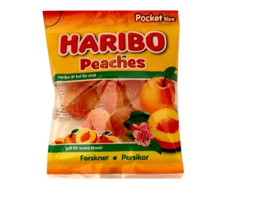 Haribo Fersken 80g