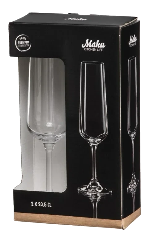 Champagneglass 2pk Maku