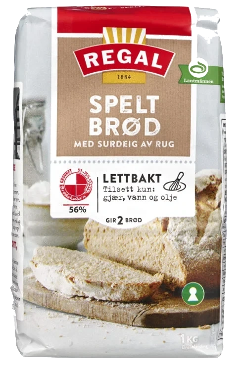 Speltbrød Lettbakt 1kg Regal