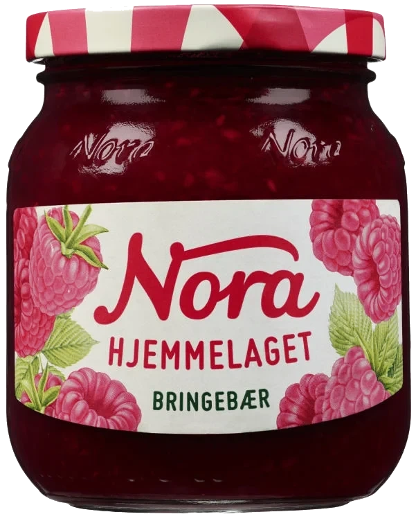 Nora Bringebærsyltetøy Hj l 400g