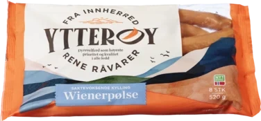 Kylling Wienerpølse 520g Halal Ytterøy