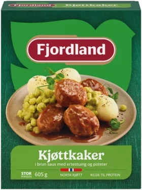 Kjøttkaker m/Ertestuing 605g Fjordland
